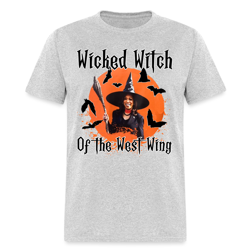 Wicked Kamala Witch T Shirt - heather gray