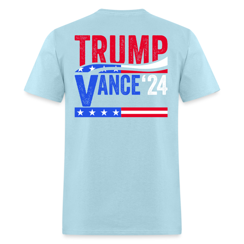 Trump Vance 2024 T Shirt - powder blue