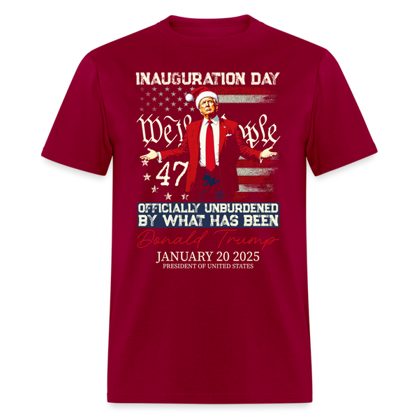 Donald Trump Inauguration Day 2025 47th President Trump 47 T Shirt - dark red