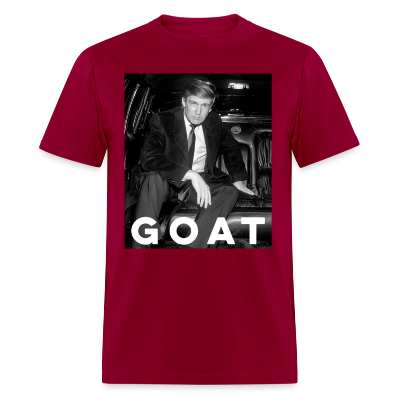 Trump Goat T Shirt - dark red