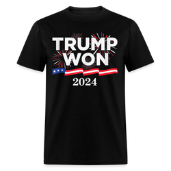 Trump Won 2024 2 T Shirt - black