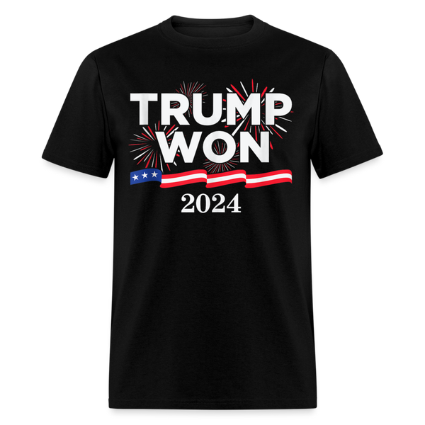 Trump Won 2024 2 T Shirt - black