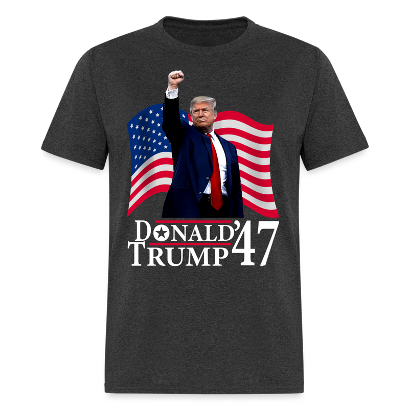 President Donald Trump 2025 Victory T Shirt - heather black