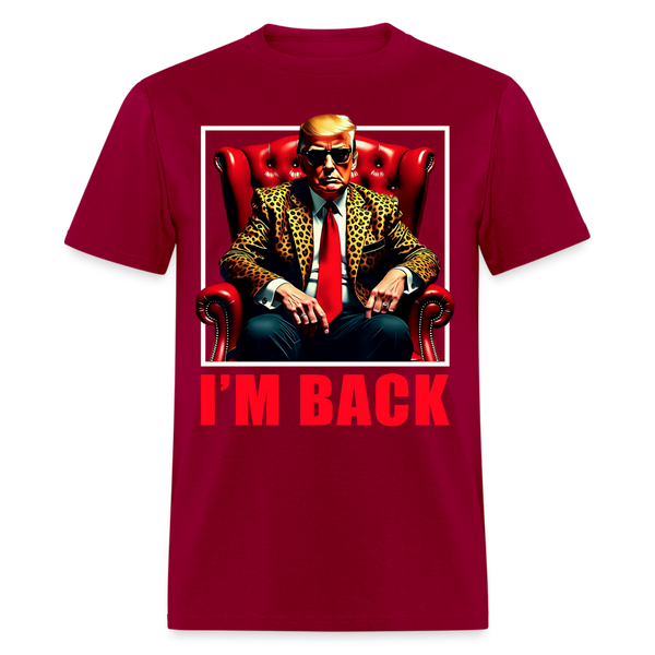 I'm Back Trump 2025 T Shirt - dark red