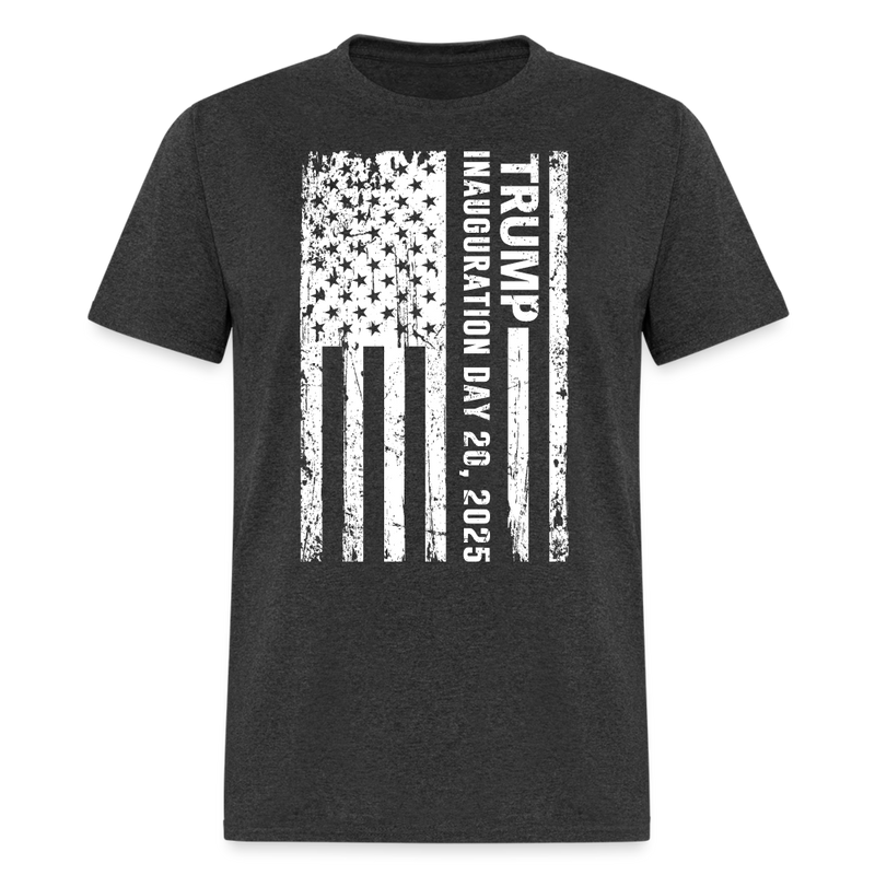 Trump American Flag Inauguration 2025 T Shirt - heather black