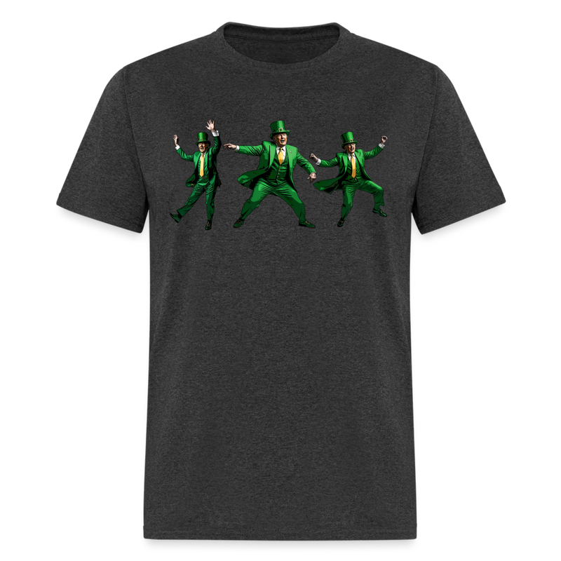 Trump Patrick's Day Dancing T Shirt - heather black