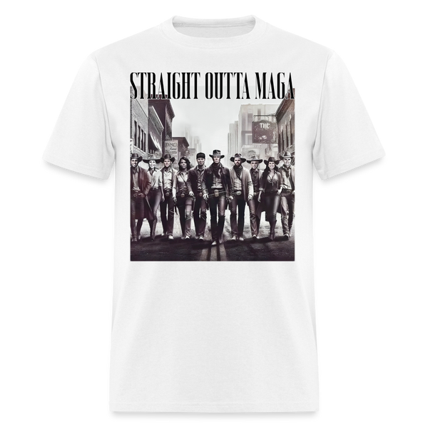 Straight Outta MAGA 2024 T Shirt - white