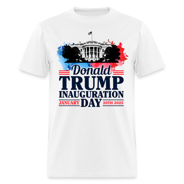 White House President Donald Trump Inauguration 2025 T Shirt - white