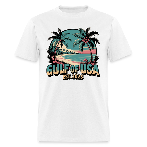 Gulf Of USA Est. 2025 T Shirt - white