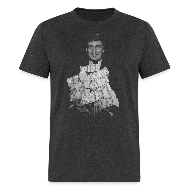 Vintage Trump Money T Shirt - heather black