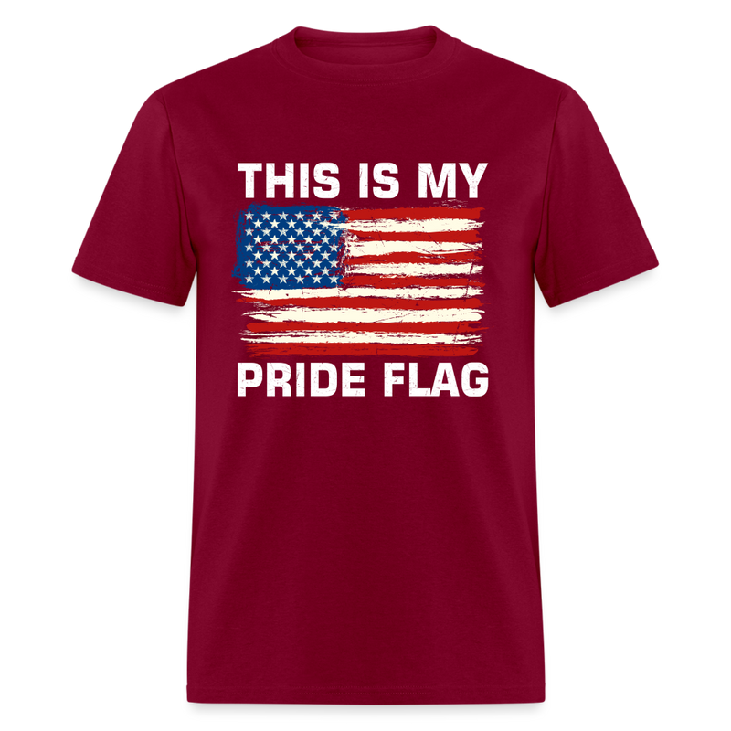 This Is My Pride Flag T-Shirt - burgundy