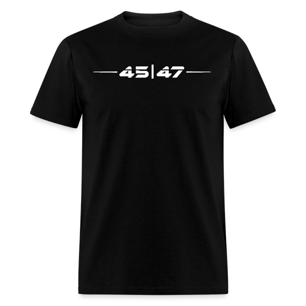 Trump 45 47 Retro Futuristic T Shirt - black