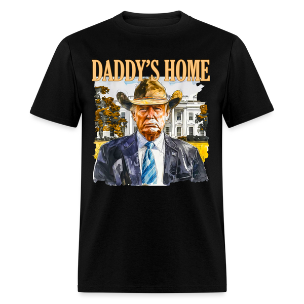 Trump Cowboy Daddy's Home T Shirt - black