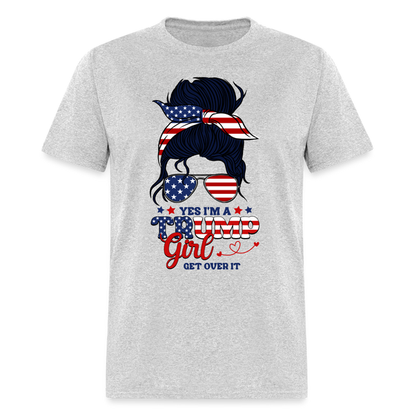 Yes I'm A Trump Girl T Shirt - heather gray