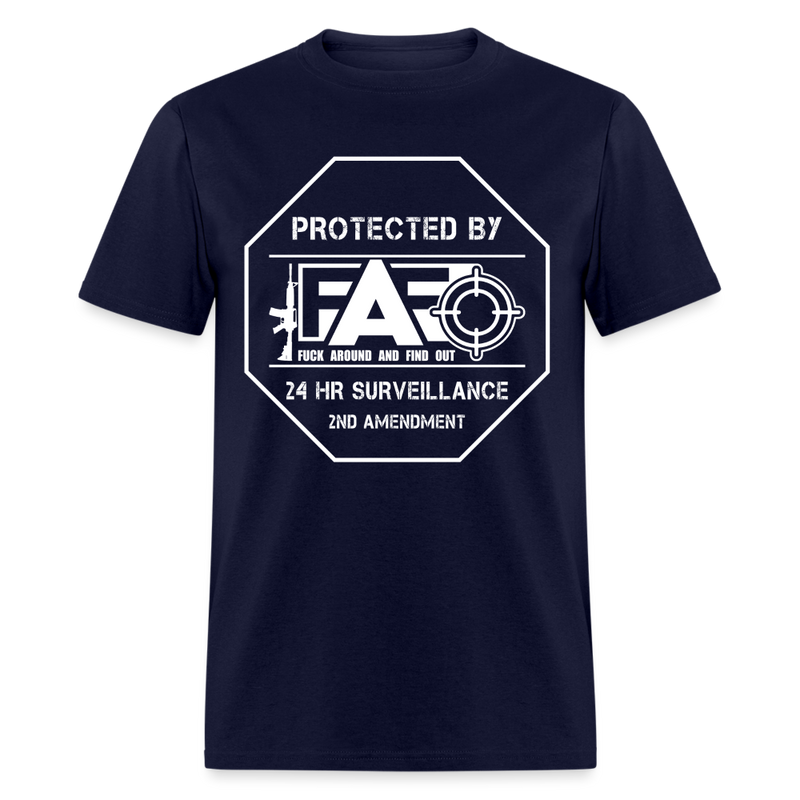 Protected By FAFO T Shirt - navy