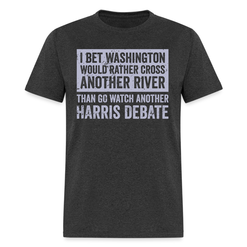 Washington Harris Debate T Shirt - heather black