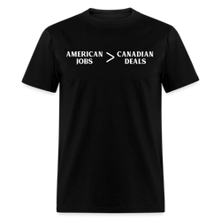 American Jobs > Canadian Deals T Shirt - black