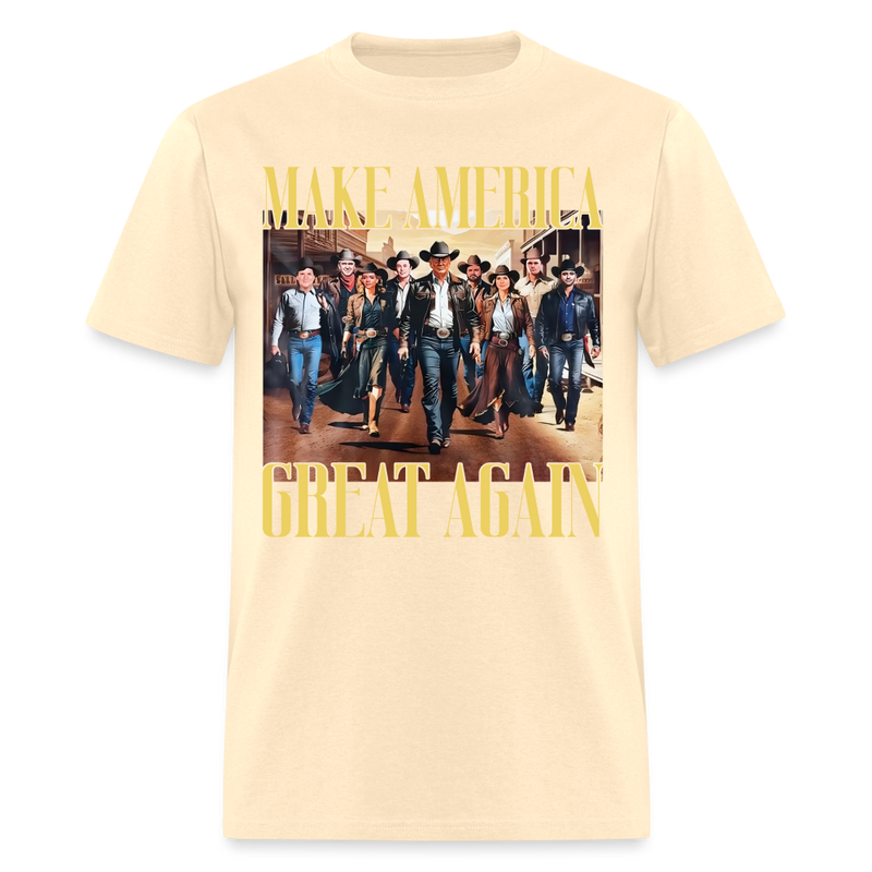 Make America Great Again Cowboy T Shirt - natural