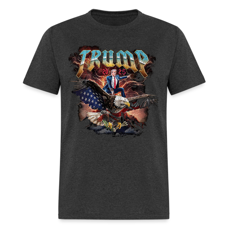 Trump Eagle Rider 2025 T Shirt - heather black