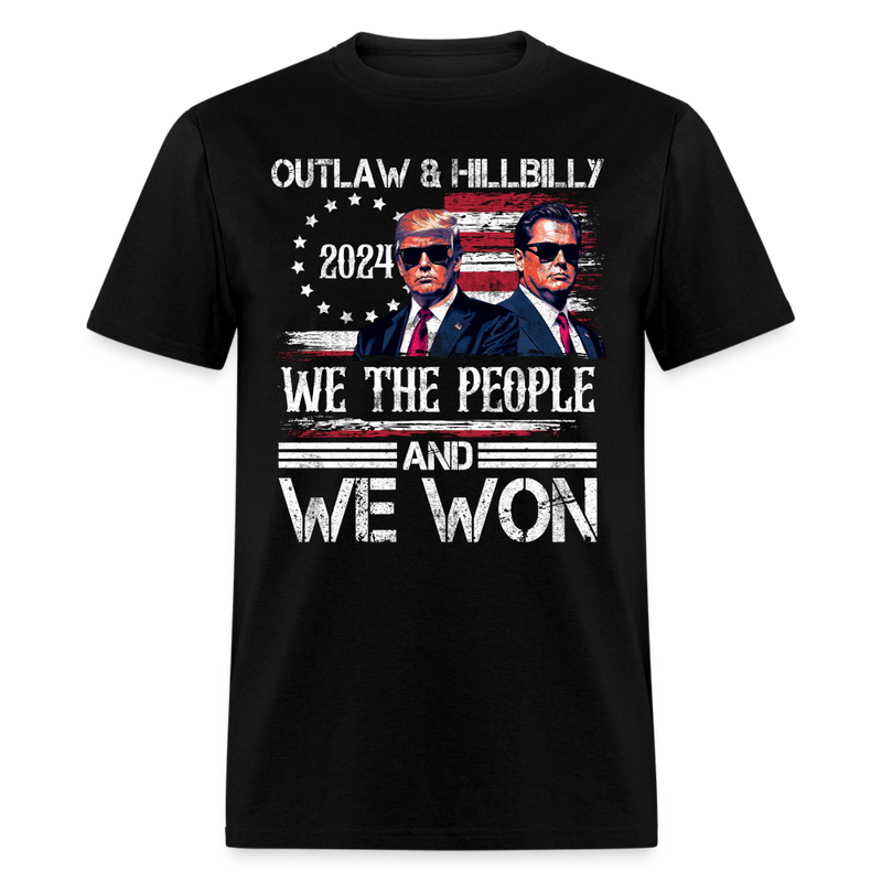 Trump Vance We Won Win Inauguration Day 2025 T Shirt - black