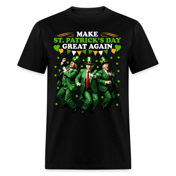 Make St Patrick's Day Great Again T Shirt - 2 - black