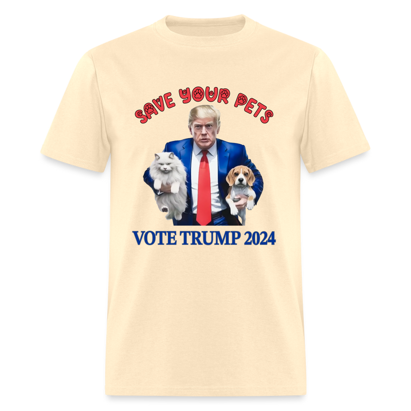 Save Your Pets Trump 2024 T shirt - natural