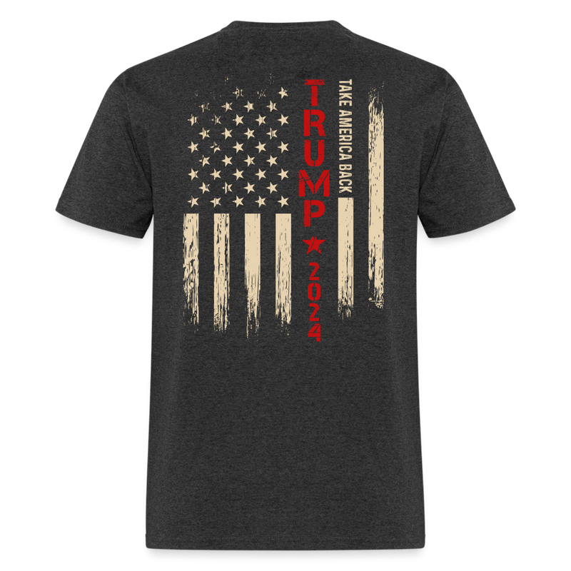 Take America Back Trump 2024 T Shirt - 2 - heather black