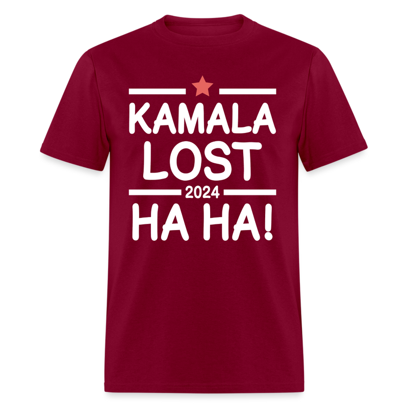 Kamala Lost 2024 T Shirt - burgundy