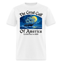 The Great Gulf Of America T Shirt - white