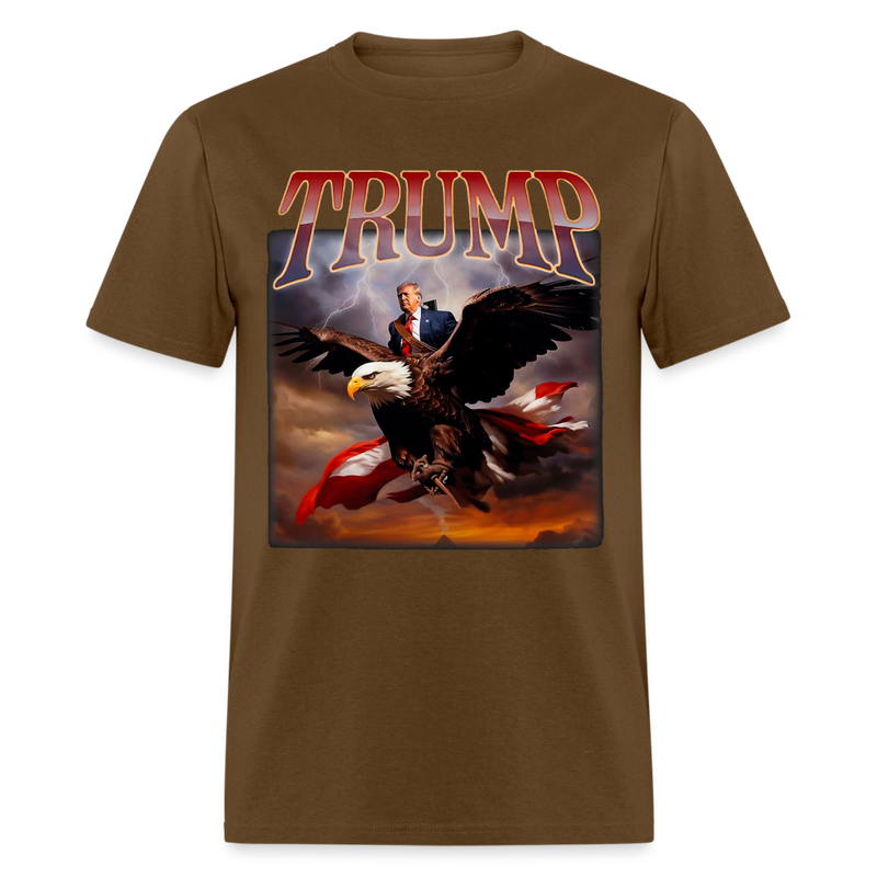 Donald Trump Eagle USA President T Shirt - brown