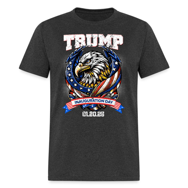 Donald Trump Inauguration Day 2025 Bald Eagle T Shirt - heather black