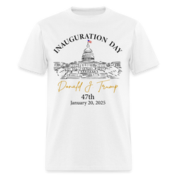 Inauguration Day Trump White House T Shirt - white