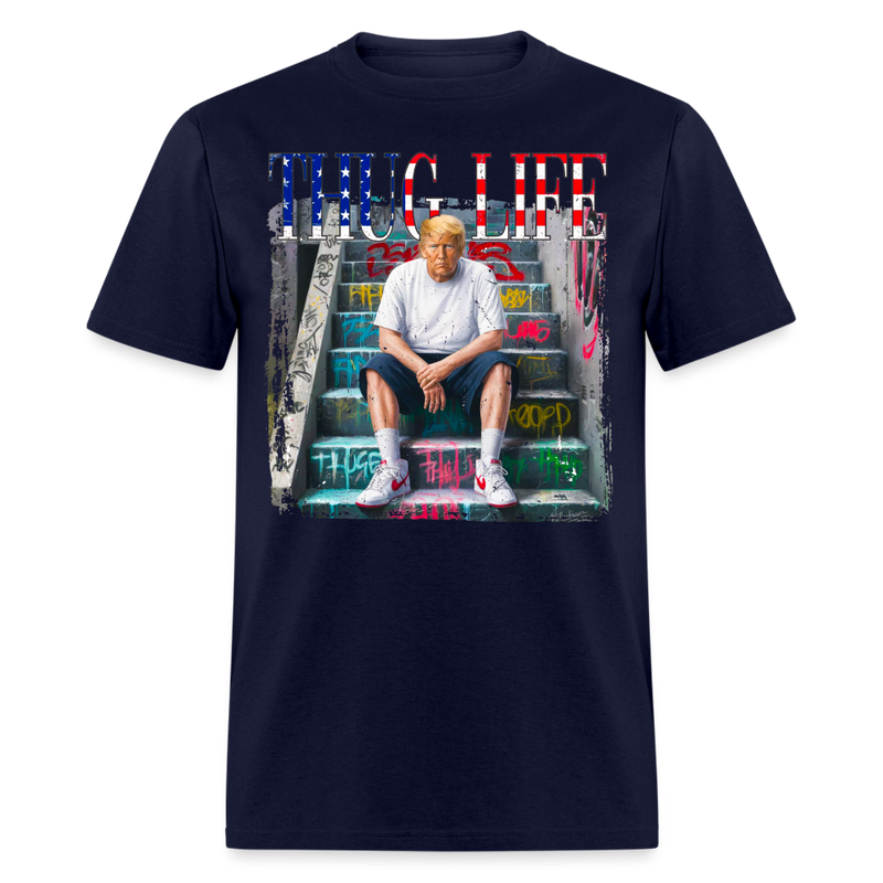 Thug Life T Shirt - navy