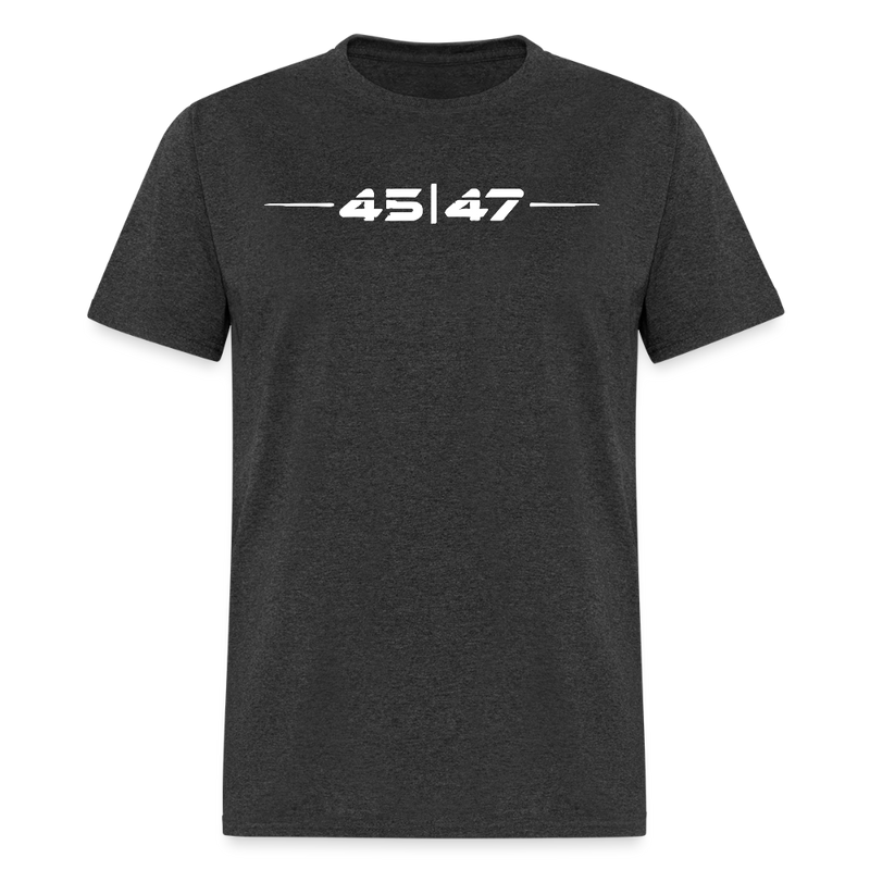 Trump 45 47 Retro Futuristic T Shirt - heather black