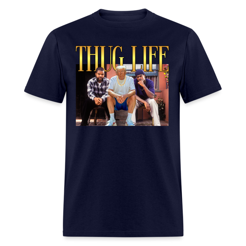 Thug Life T Shirt - navy