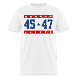 Vintage Donald Trump 45 & 47 President T Shirt - white