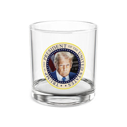 Trump Is The President Of The United States Whiskey Glass