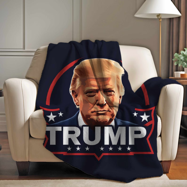 Trump Velveteen Plush Blanket