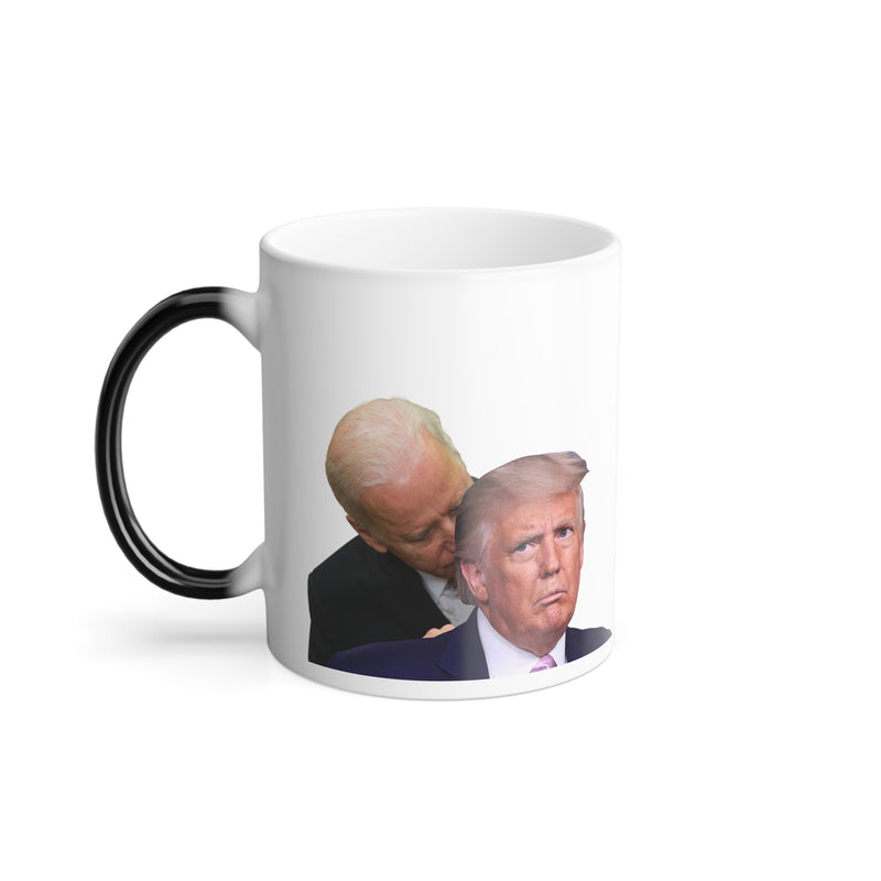 Biden Sniffing Trump - Magic Mug