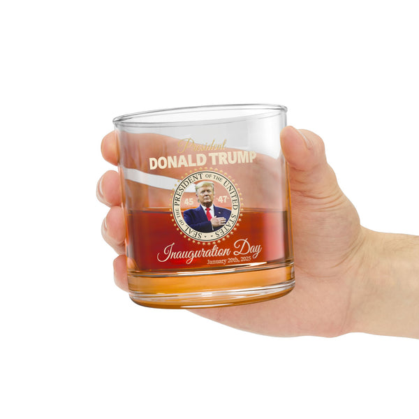 Custom 10oz Rocks Glass - President Donald Trump Design for Celebrations