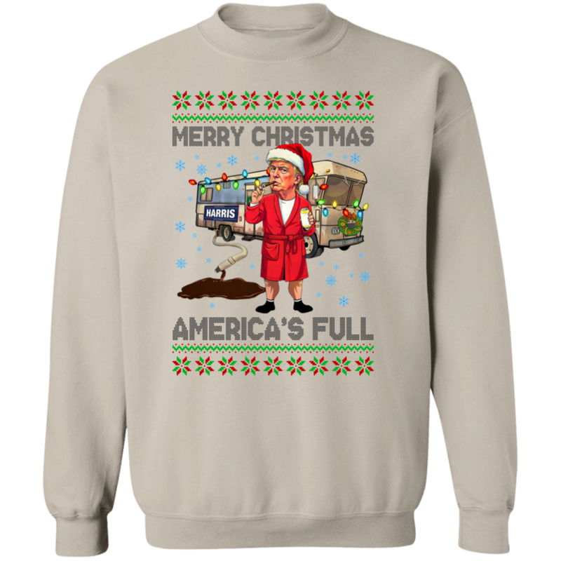 Merry Christmas America's Full Sweatshirt