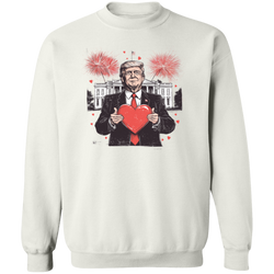 President Trump Valentine Sweatshirt