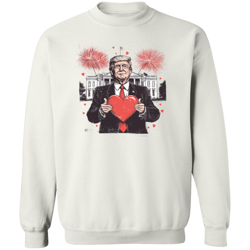 President Trump Valentine Sweatshirt