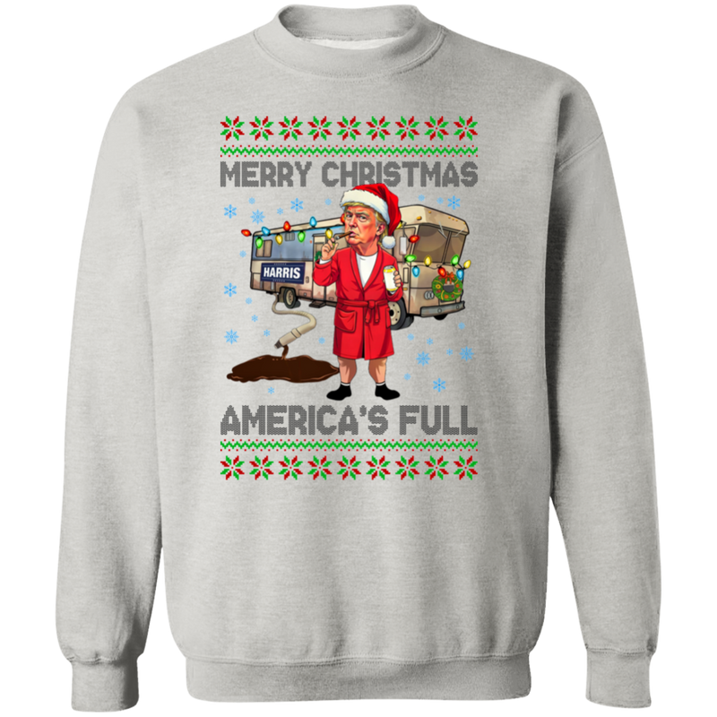 Merry Christmas America's Full Sweatshirt