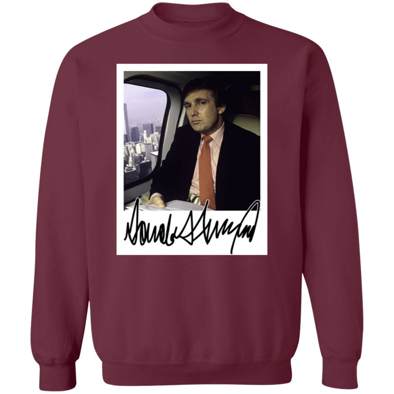 Donald J. Trump Portrait Signature Signed Sweatshirt