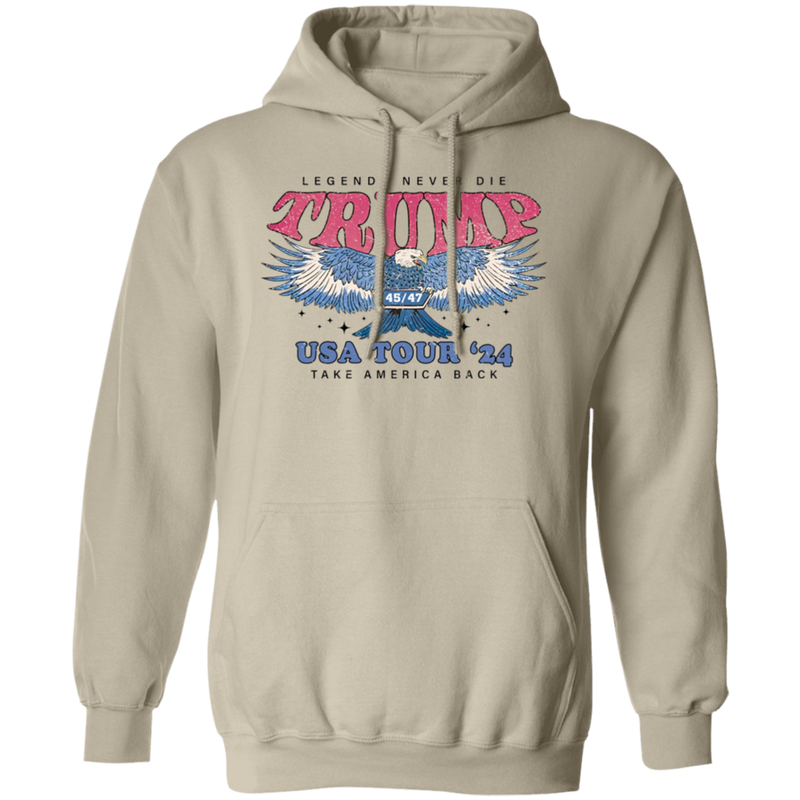 Legends Never Die Trump 45 47 USA Tour 2024 Hoodie