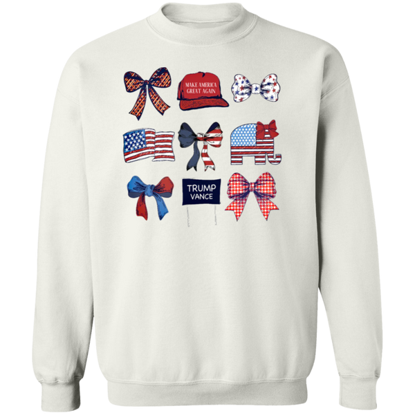 Trump Coquette Bow Make America Great Again Sweatshirt