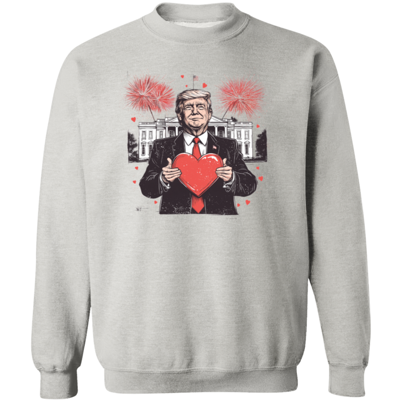 President Trump Valentine Sweatshirt