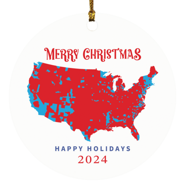 Election Map 2024 Ornament