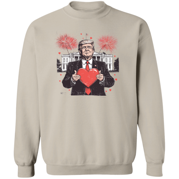 President Trump Valentine Sweatshirt